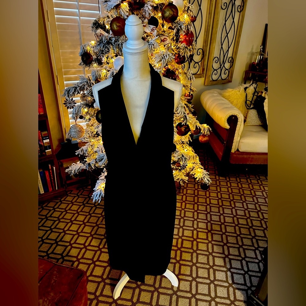 Halston Heritage gorgeous cocktail dress midnight in color size 10